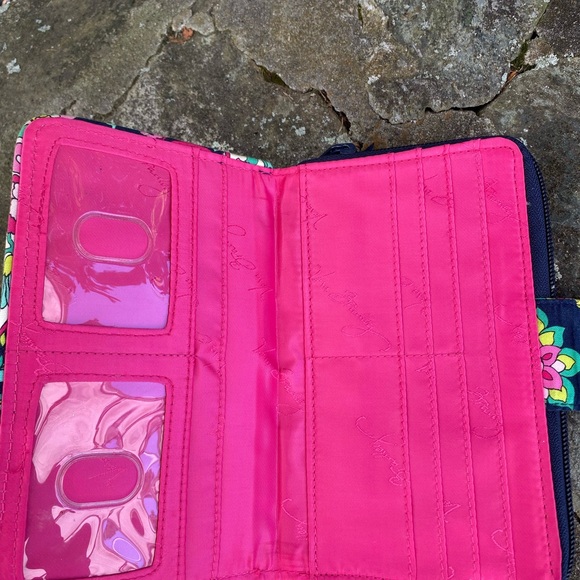 Vera Bradley, large wallet, pedal Paisley - Picture 7 of 11